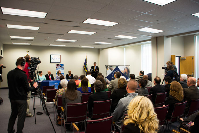 Grant announcement today, at the Topeka DCF Service Center